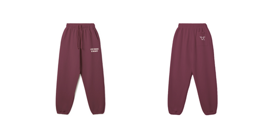 BURGUNDY SWEATPANTS