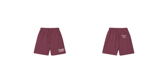 BURGUNDY SWEATSHORTS