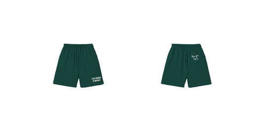 GREEN SWEATSHORTS